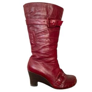 MIZ MOOZ Belvedere Red Leather Boots